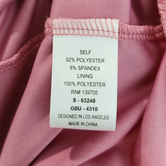 Honey and Rosie NWT Formal Homecoming Dress Knee Length Ruched Mauve Pink - Picture 9 of 10